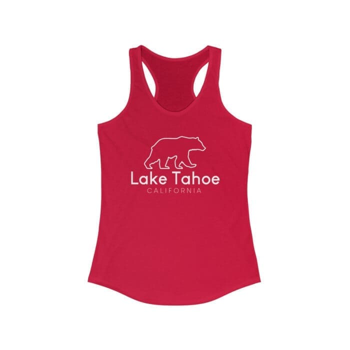 Lake Tahoe Bear Outline Women's Tank