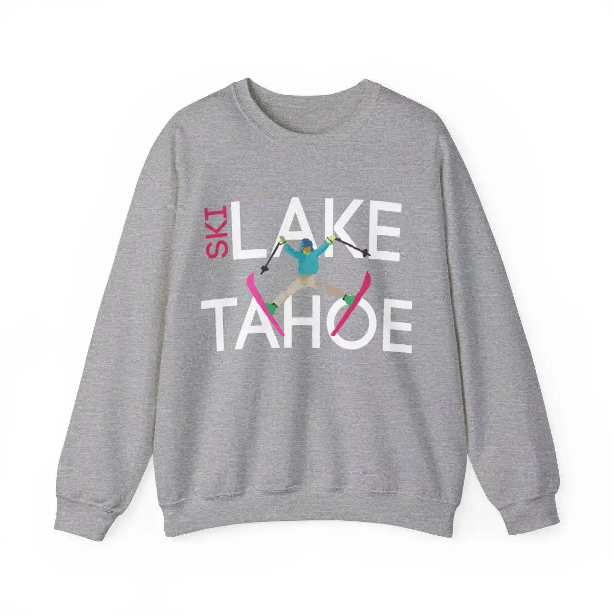 Ski Lake Tahoe Crewneck Sweatshirt