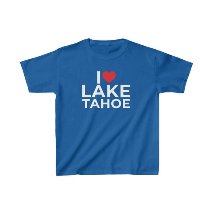 I Love Lake Tahoe Kids Youth Tee Shirt T-shirt