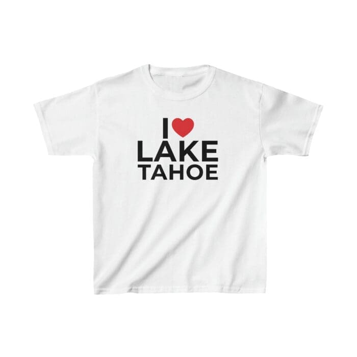 I Love Lake Tahoe Kids Youth Tee Shirt T-shirt
