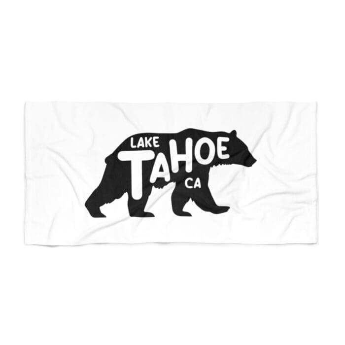 Lake Tahoe Bear Beach Towel
