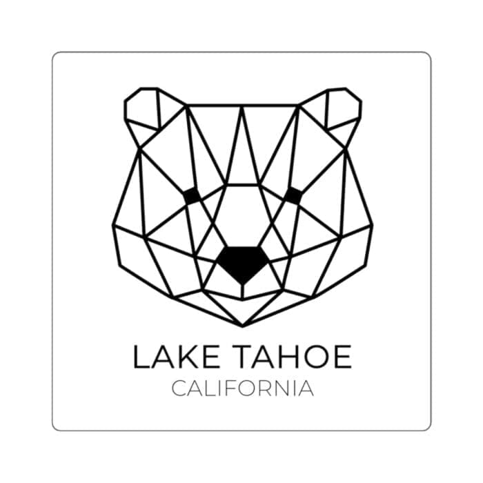 Lake Tahoe Geometric Bear Sticker