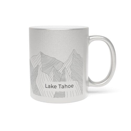 Lake Tahoe Mountains Metallic Mug