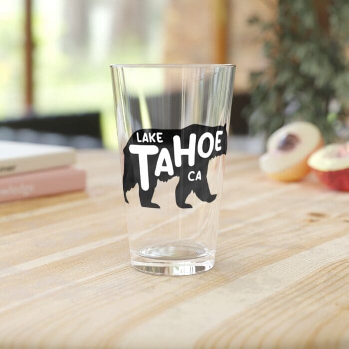 Lake Tahoe Bear Beer Pint Glass