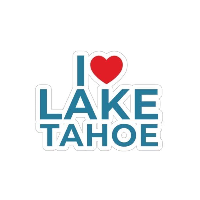 I Love Lake Tahoe Outdoor Sticker