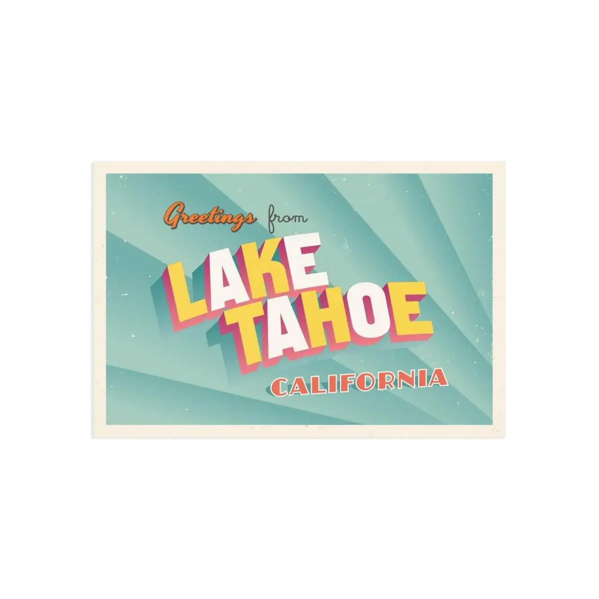 Greetings From Lake Tahoe Postcard