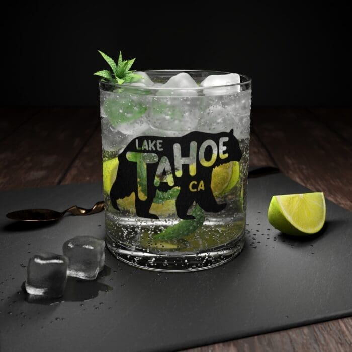 Lake Tahoe Bear Bar Cocktail Glass