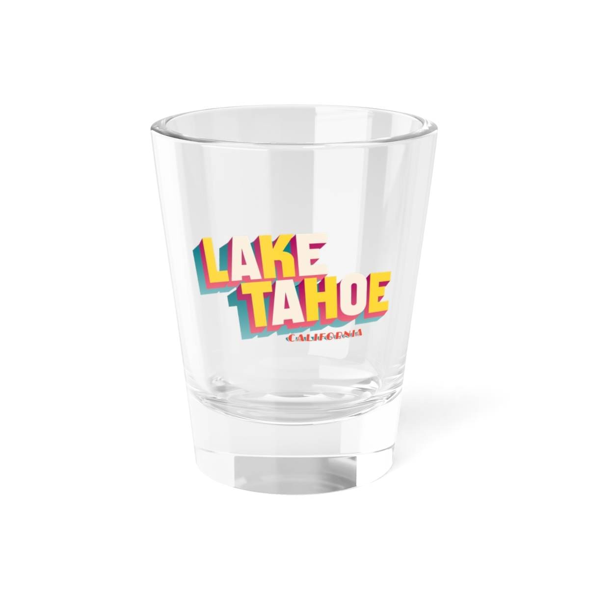Lake Tahoe Retro Shot Glass