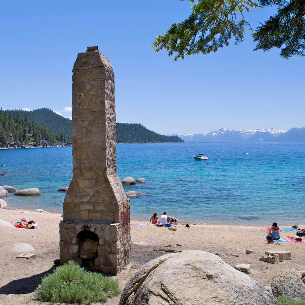 Lake Tahoe Beach Location Chimney Beach