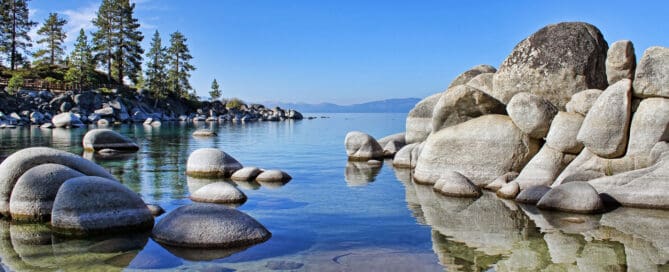 Lake Tahoe Sand Harbor Rocks Scenic